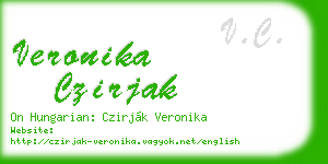 veronika czirjak business card